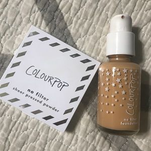 Colourpop No Filter Foundation and Pressed Powder